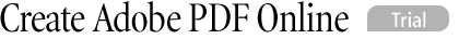Create Adobe PDF Online Home